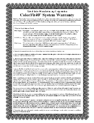 ColorFit™40 40 Year Warranty
