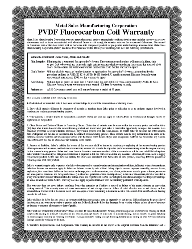PVDF Coil Warranty 